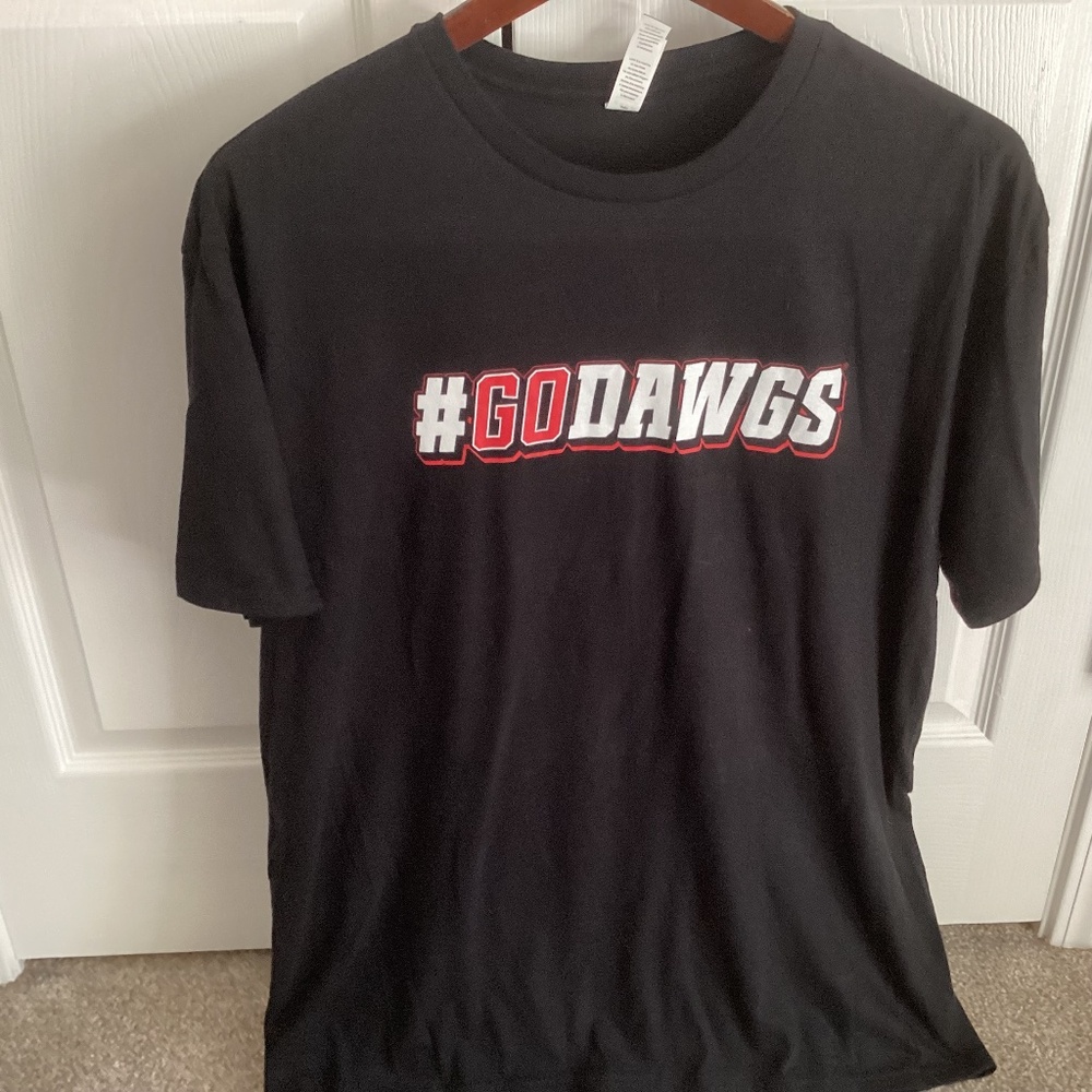 Men’s #GO DAWGS BLACK TEE SHORT SLEEVE SIZE XL